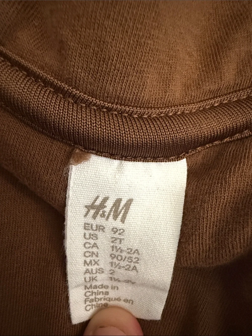 H&M Brown Teddy Sherpa Hooded Jacket with Ear Accents